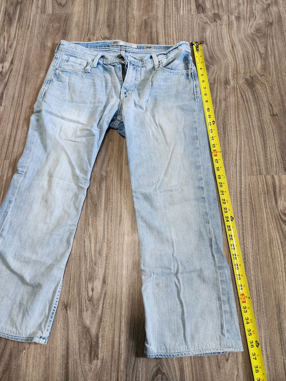 BKE Light Wash Men's Bootcut Jeans Derek 34S